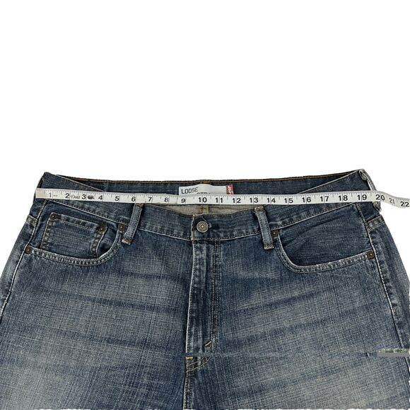 Vintage Y2K Levi’s 569 Loose Straight Baggy Jeans Size 36x32 Distressed - Picture 9 of 10